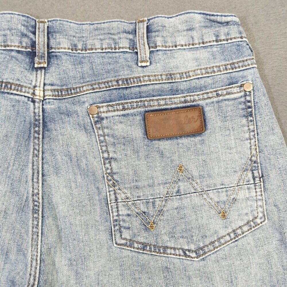Wrangler Jeans Men's 36x30 Fits 36x28 Blue Retro Slim Boot Western Denim